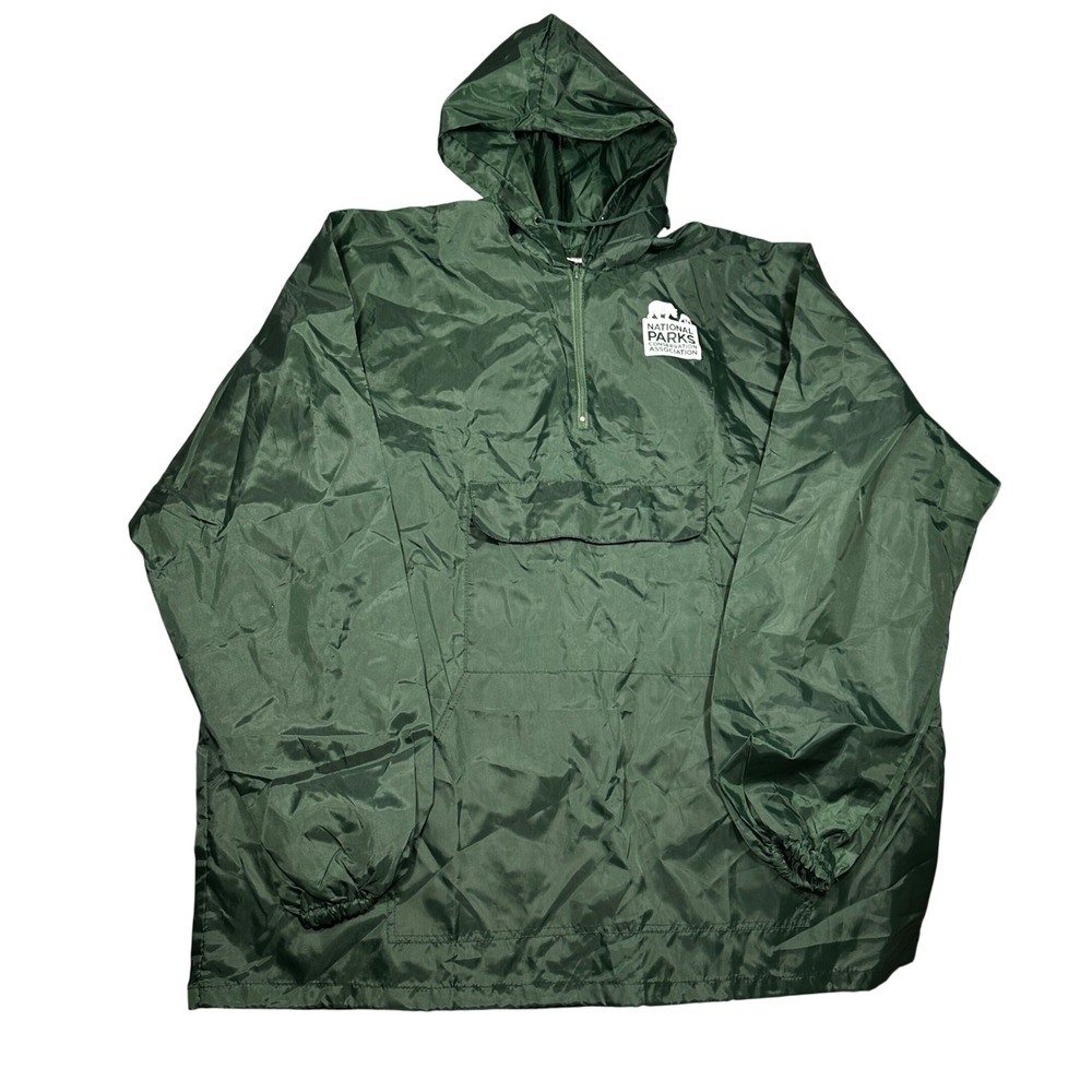 National Parks Conservation Association Windbreaker Jacket Green Mens XL